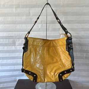 Tashe Yellow Gold Leather Purse Handbag with Matching Wallet Set Stylish